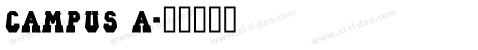 Campus A字体转换